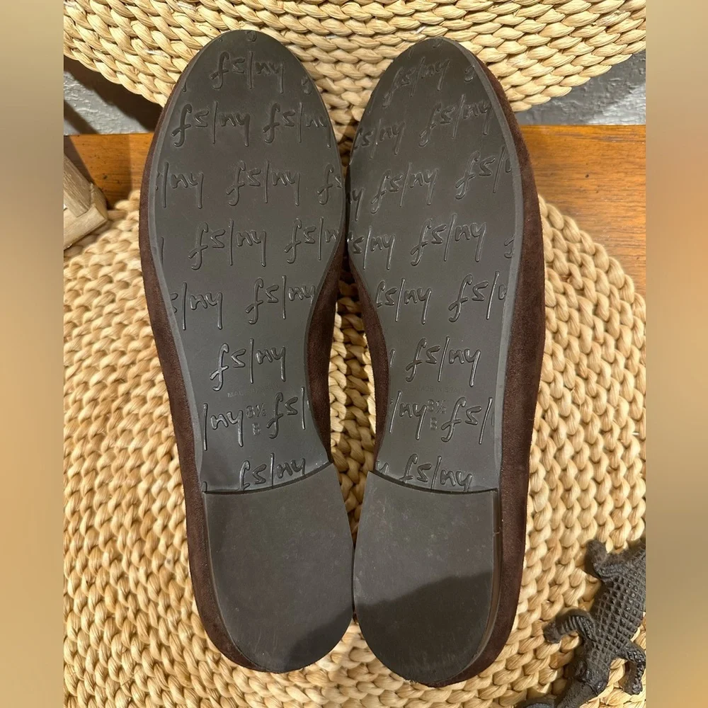 French Sole fs/ny Jigsaw Brown Suede Ballet Flats, Size 8.5 B Orig $220 - Picture 9 of 12